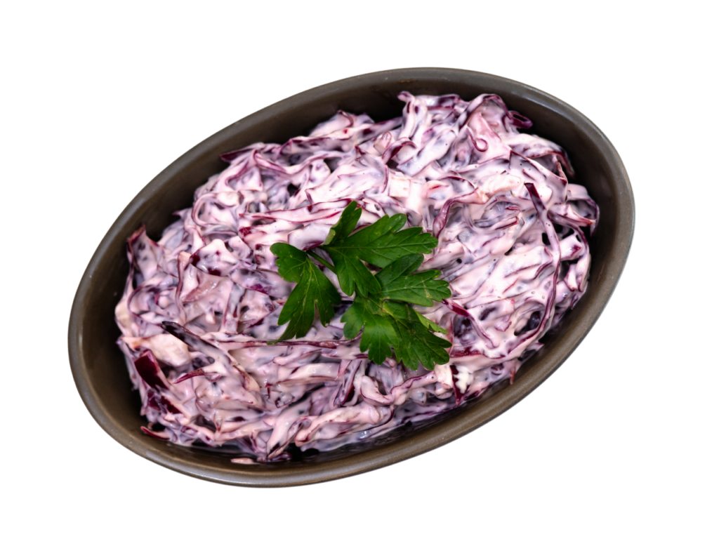 Red cabbage salad with mayonnaise - 200 g