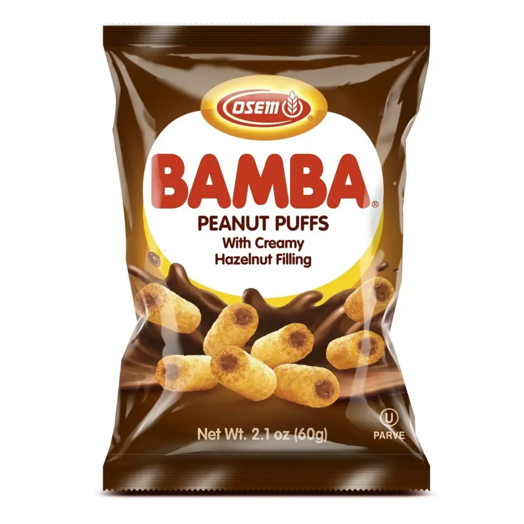Bamba Peanut Butter Puffs With Creamy Hazelnut Filling 60 G